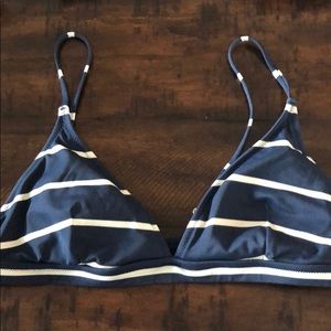 JCrew Striped Bikini Top